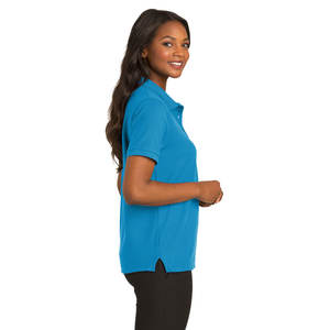 Camiseta Polo Deportiva Clásica Azul Claro para Mujer, Camiseta Polo Bordada para Mujer, Camisetas Polo Ajustadas y Transpirables - Product Image 6