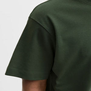 เสื้อยืดผู้ชายสั่งทำ เสื้อยืดผ้าหนา 100% ผ้าฝ้าย เสื้อโอเวอร์ไซส์ คุณภาพสูง แบบเรียบ ไม่มีลาย ขายส่ง รับผลิตแบบ OEM - Product Image 2