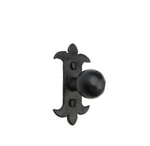 Pomo de Puerta de Hierro Forjado Hecho a Mano con Acabado Negro para Puerta y Ventana, Uso en el Hogar y Hoteles, Pomo de Puerta de Entrada - Product Image 1