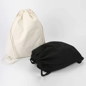 Best Quality Polyester <b>Drawstring</b> Backpack Black Color Traveling Sport Fabric String Bag With Custom Printing Logo Design - Product Image 3
