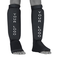 Protège-tibia rembourré en tissu élastique confortable Mma Kick Boxing Muay Thai vente en gros