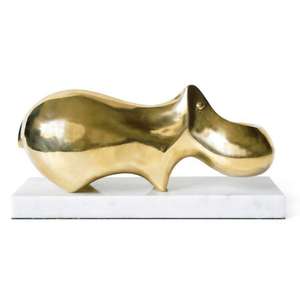 <b>Gold</b> Plated Solid Seal Figure Handmade Casted Aluminium Seal Bookend And Paperweight Interior Decorative Object - Product Image 6