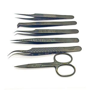 Pince à cils en acier inoxydable de qualité allemande, légère et à bout pointu, fabriquée par des professionnels - Product Image 6