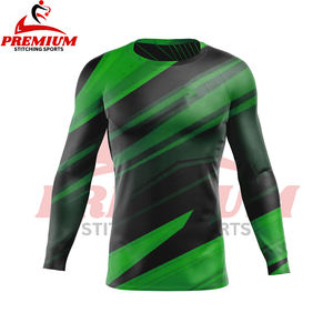 Best Selling Men Rash Guard with Custom Logo High Quality Long Sleeve Compression Shirt Low Price Training Top - Product Image 4