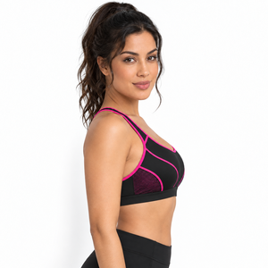 Sujetador deportivo premium que ofrece comodidad que absorbe la humedad, soporte seguro y construcción flexible para sesiones de gimnasio, fitness y entrenamiento. - Product Image 4