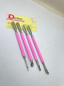 High Quality Double-Ended <b>Nail</b> <b>Cuticle</b> <b>Pusher</b> Stainless Steel Spoon Shape with Pink Coating Premium <b>Cuticle</b> Tool - Product Image 5