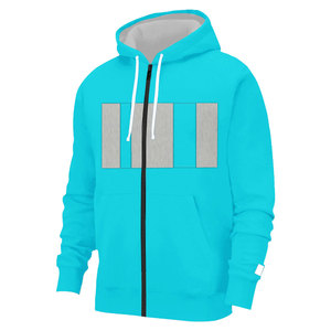 Sweat-shirt à capuche en coton épais avec impression de logo personnalisé 2026, coupe ample, fermeture éclair intégrale - Product Image 1