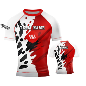 เสื้อแขนสั้นพิมพ์ลายแบบซับลิเมชันงานบุกันผื่น BJJ ดีไซน์ใหม่ - Product Image 6