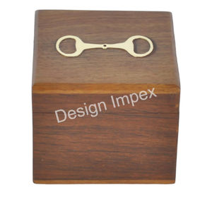 Caja ecuestre Horse Bit Logo Print Caja de embalaje de madera Usos de almacenamiento Venta al por mayor Buena calidad Estuche elegante al mejor precio de venta - Product Image 1