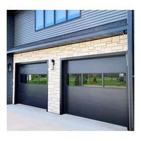 Skyland Automatique Électrique Sectionnel Double Peau En Bois Voiture Garage Porte de Garage en Bois