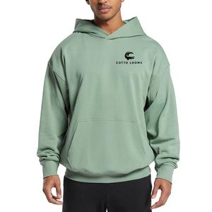 Nouvelle arrivée hommes sweats à capuche lavage à l'acide 100% coton manches longues couleur unie chaud sweats à capuche décontractés pour hommes vente en ligne - Product Image 6