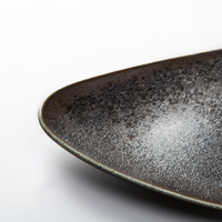 YAYU Produits tendances, ensembles d'assiettes noires mates résistantes à la chaleur, assiettes en céramique japonaises pour restaurants gastronomiques, hôtels