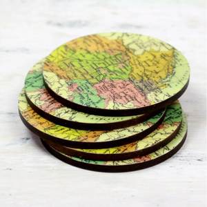 Hot Sale Unique Design Marble Look 2025 Handcrafted Resin with Gold & <b>Black</b> Plating on Border <b>coaster</b> for Coffee & Tea Drink - Product Image 6