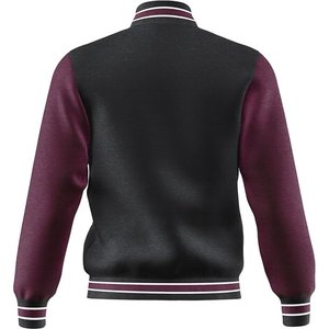 Veste universitaire pour hommes manches en cuir véritable et laine mélangée Letterman Boys College Varsity Jackets XS-5XL - Product Image 3