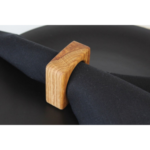 Handmade High Quality Wooden Napkin Rings Modern Design Wood Serviette Holders Stocked Eco-Friendly Wedding Parties Table Decor - Product Image 6