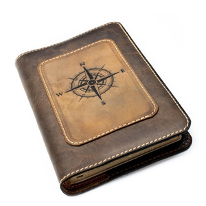 Bible Thinline en cuir pleine fleur de vache, faite à la main, personnalisable, avec couverture rechargeable, compas gravé, Bible NIV, cadeau - Product Image 5