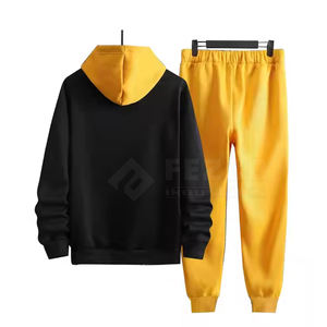 Trajes de jogging de algodón 100% de tamaño personalizado de alta calidad de fabricación de fábrica para hombres chándales con capucha de gran tamaño para invierno - Product Image 2