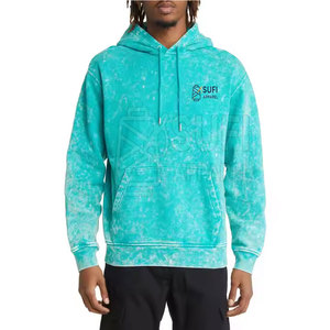 Sweat-shirts à capuche vintage pour hommes en coton 100% molletonné, couleur unie, respirant, séchage rapide, personnalisable - Product Image 3