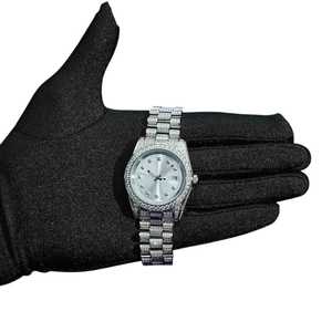 นาฬิกาเพชรโมอิสอัตโนมัติสุดหรูสำหรับผู้ชายนาฬิกาข้อมือเครื่องประดับแฟชั่นฮิปฮอปสุดเก๋ - Product Image 4