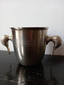 Seau à glace en laiton traditionnel personnalisable pour la décoration de bars indiens et mondiaux, alliant l'artisanat culturel - Product Image 6