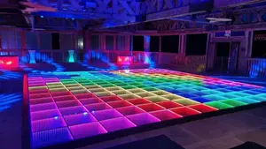 Disco Dj Interactieve Led Video Wall P3.91 Led Dansvloer Scherm Draagbaar Voor Bar Club Party Speeltuin