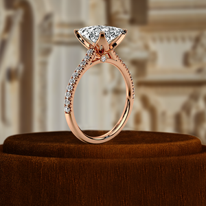 Anillo de Compromiso Solitario con Diamante Cultivado en Laboratorio, Corte Princesa, 1 Quilate, Certificado IGI, Oro Amarillo de 14k, Anillo de Boda para Regalo de Aniversario - Product Image 6