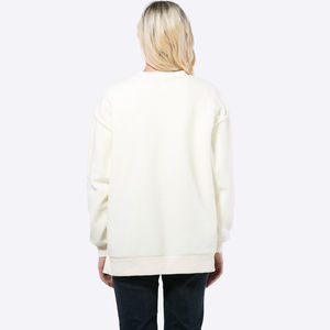 Wholesale Quality <b>Women's</b> Custom Size Breathable Casual Pullover Sweatshirt Mock Neck Solid Front Long-<b>for</b> Autumn Winter Season - Product Image 2