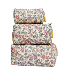 Bolsa Organizadora Acolchada de Algodón Ecológico con Cierre |   Bolsa de Viaje Multiusos Reutilizable para Maquillaje - Product Image 4