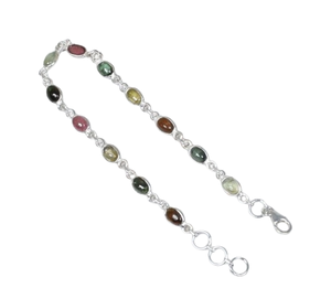 ของขวัญวันเกิดธรรมชาติหลายเพทายชุบทอง925เงินอัญมณีปรับได้ทำด้วยมือของผู้ชาย - Product Image 1