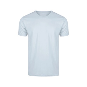 T-shirt décontracté pour homme, couleur unie, manches courtes, respirant, col rond, basique, coton de haute qualité, unisexe, coupe régulière, t-shirts d'été - Product Image 1