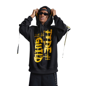 Vêtements décontractés de marque personnalisée sweats à capuche vente en gros de sweat à capuche streetwear de couleur pure pour hommes - Product Image 5