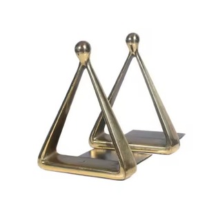 ชุดที่คั่นหนังสือสับปะรดสีทองสุดหรู2ชิ้นสำหรับโฮมออฟฟิศและการตกแต่งชั้นวางหนังสือที่มีสไตล์ทำด้วยมือจากอินเดีย - Product Image 3