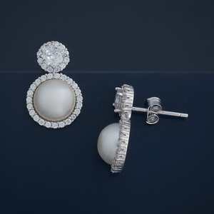 Boucles d'oreilles pendantes en argent 92,5, accessoire de mode 183310 - Product Image 4