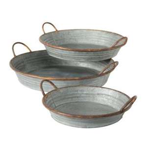 Bandeja de servicio de metal galvanizado de una sola pieza Estilo de lujo Chapado en color dorado extra Premium Bandeja de servicio comestible muy de lujo - Product Image 3