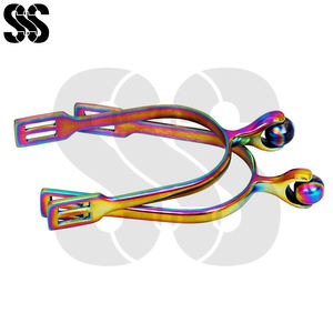 Espuelas de Equitación de Acero Inoxidable Resistentes a la Corrosión, Multicolores, de Alta Calidad, Personalizadas, para Uso Diario - Product Image 6