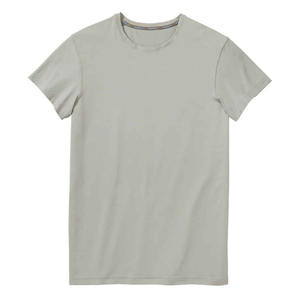 T-shirt d'été en jersey de coton biologique 100% avec logo personnalisé, décontracté, manches courtes, couleur unie, vente en gros - Product Image 5