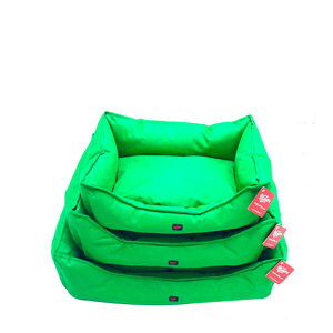Natura 100% Handcrafted Trio Set Outdoor Pet <b>Bed</b> Solid Green 3 Sizes Long-term Use Washable Waterproof Fiber Fabric Warm <b>Plush</b> - Product Image 1