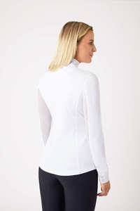 QHP Premium Women's Long-Sleeved <b>Equestrian</b> Show Shirt Functional for Riding Horse High Quality Product - Product Image 2