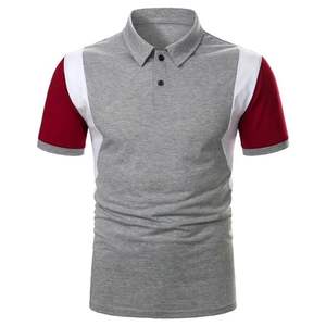 Nouvelle couleur unie hommes grande taille pour chemises-couleurs personnalisables et Logo Spandex/coton respirant vêtements d'été décontractés - Product Image 1