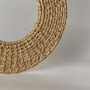 Espejo de Pared de Pasto Marino al por Mayor, Marco Tejido a Mano Natural, Espejo Decorativo para Decoración de Sala de Estar, Baño y Hogar Estilo Boho - Product Image 5