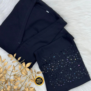 ชุดอาบายาปักด้วยมือสำหรับผู้หญิงเสื้อผ้ามุสลิมแบบดั้งเดิมและเครื่องประดับ - Product Image 1