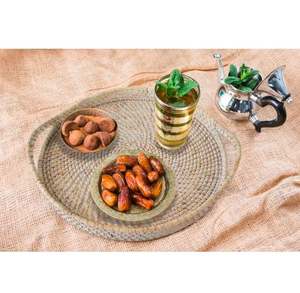 Bandeja de ratán para exhibición de alimentos, suministros de accesorios para Hotel, restaurante y fiestas, bandeja de desayuno, suministro para fiestas de cumpleaños de Hotel - Product Image 2