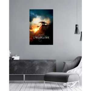 วิธีการฝึกมังกรของคุณ โปสเตอร์หลักจากภาพยนตร์แอนิเมชั่น ดีไซน์ทันสมัยสำหรับติดผนัง - Product Image 4