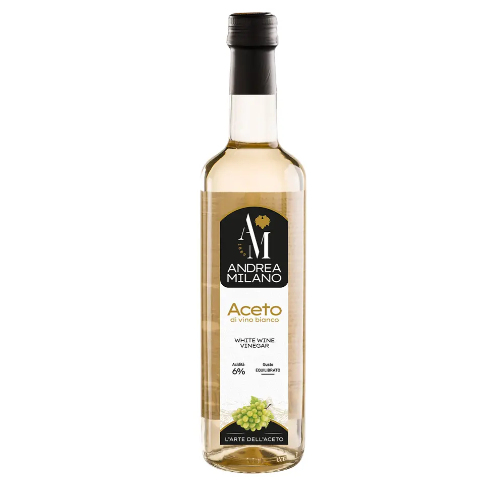 Garrafa de vidro italiana de 500 ml, vinagre branco