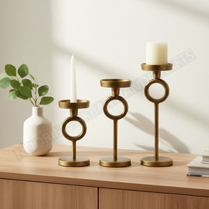 Nordic Boho Direct Factory Nueva llegada Metal Ombre Portavelas y soporte de vela para decoración en fiesta Boda y hogar - Product Image 4