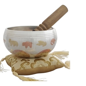 Cuenco para cantar de latón de bajo precio, cuenco para cantar tallado a mano de siete Chakras, cuenco para cantar con sonido relajante instrumental de curación espiritual - Product Image 6