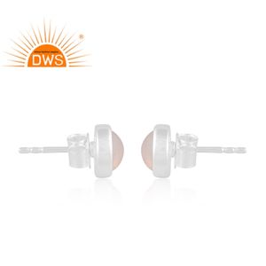 Pendiente de tuerca de piedras preciosas de ópalo etíope Natural de plata de ley fina superventas, joyería personalizada para mujer, regalo para ella - Product Image 3