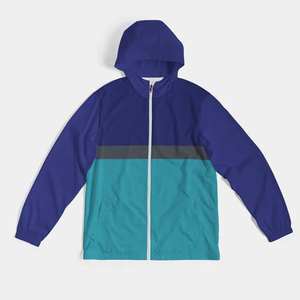 Veste de pluie à capuche zippée avec poche, en toile souple pour homme, nouvelle arrivée, best-seller - Product Image 1