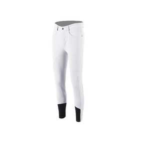 Parche blanco para rodilla para hombre, pantalones antideslizantes de silicona para deportes ecuestres, pantalones para montar, productos de Carreras de Caballos ingleses de la India - Product Image 1
