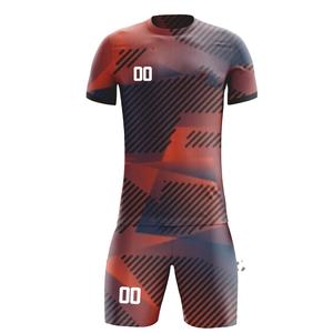 Uniforme de Fútbol Personalizado para Hombre, Transpirable, de Primera Calidad OEM, con Logotipo Personalizado, Manga Corta, Color Sólido, 100% Poliéster - Product Image 1
